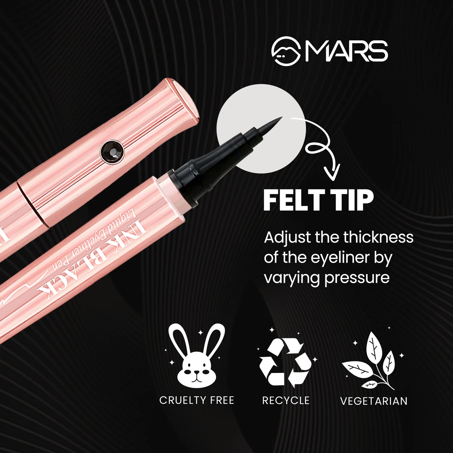 MARS Sketch Pen Eyeliner | Ink Black Eyeliner