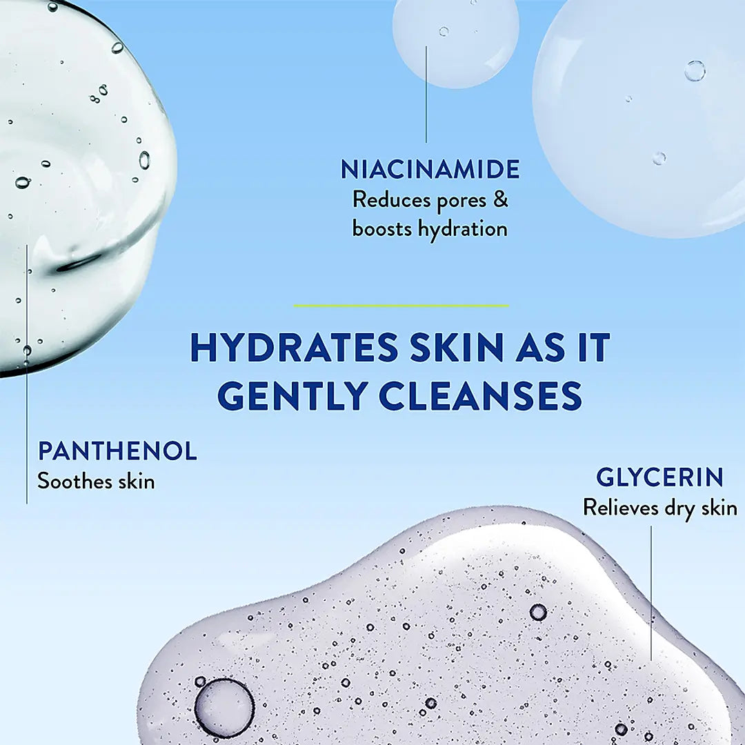 CETAPHIL Gentle Skin Cleanser 250ml with Niacinamide and Pro-Vitamin B5 | Dermatologist Recommended for Dry to Normal Sensitive Skin