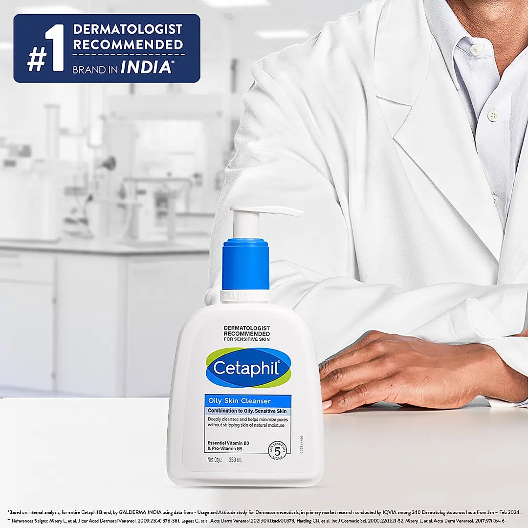 CETAPHIL Cetaphil Oily Skin Cleanser 250ml | Dermat Recommended| Combination to Oily Skin