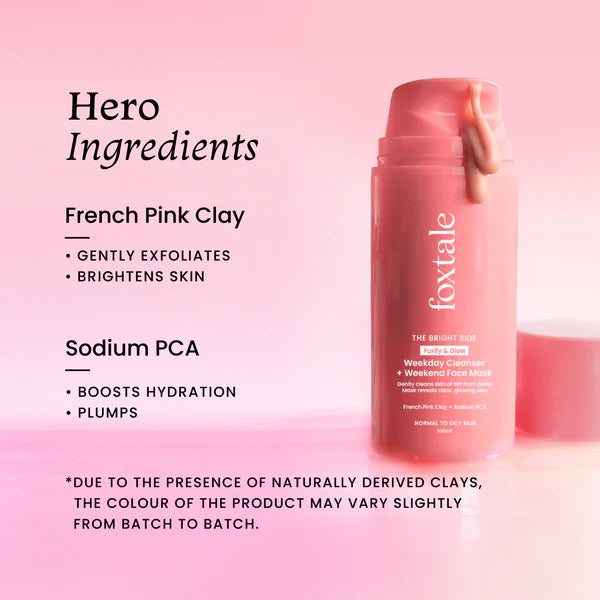FOXTALE Purify & Glow Cleanser + Mask