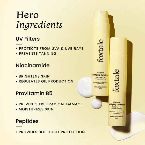 FOXTALE SPF 70 Oil Control Gel Crème Sunscreen