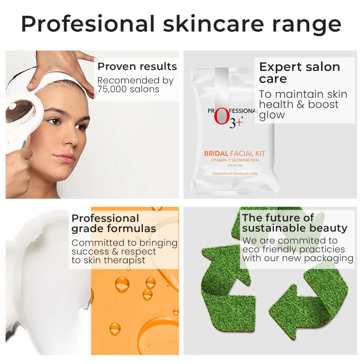 O3+ Bridal Facial Kit Vitamin C Glowing Skin (136gm)
