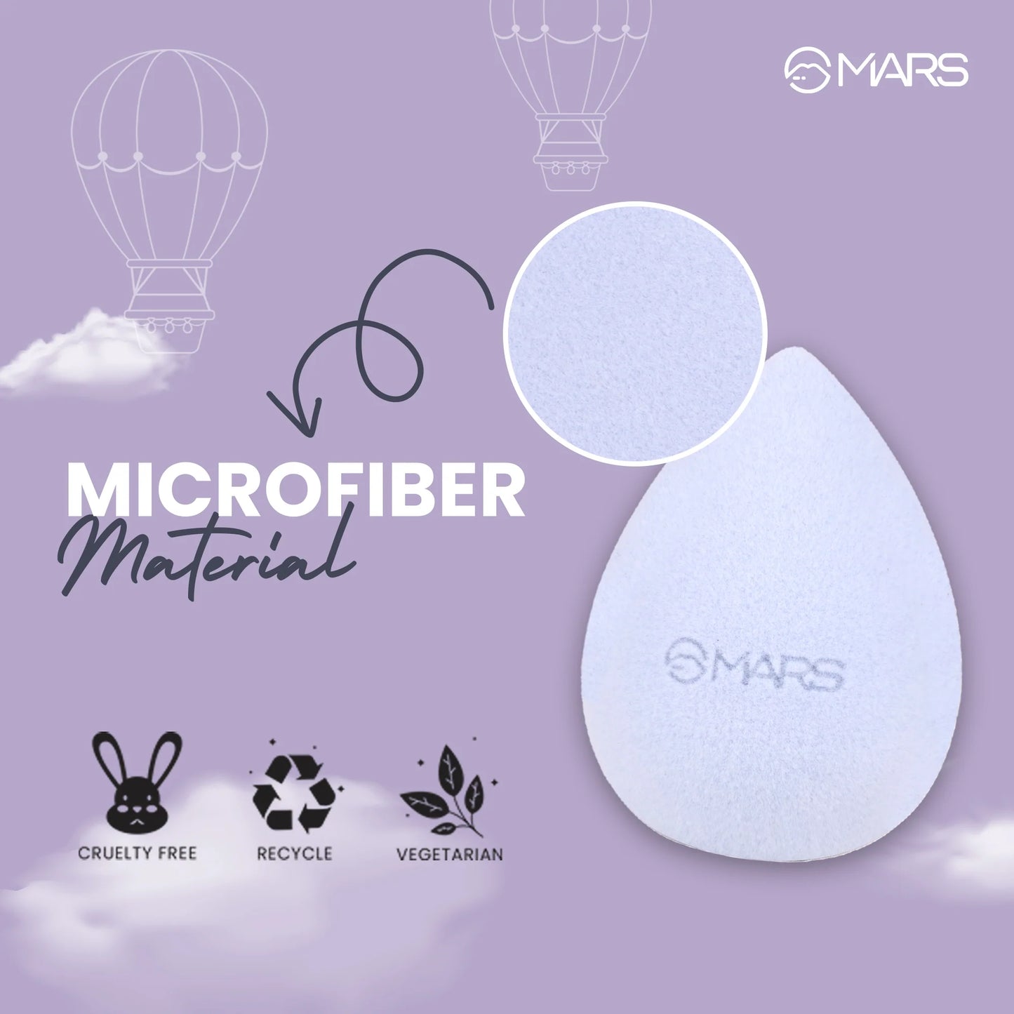 MARS Microfiber Velvet Beauty Blender