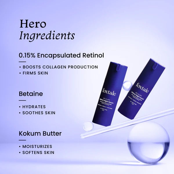 FOXTALE 0.15% Retinol Night Serum