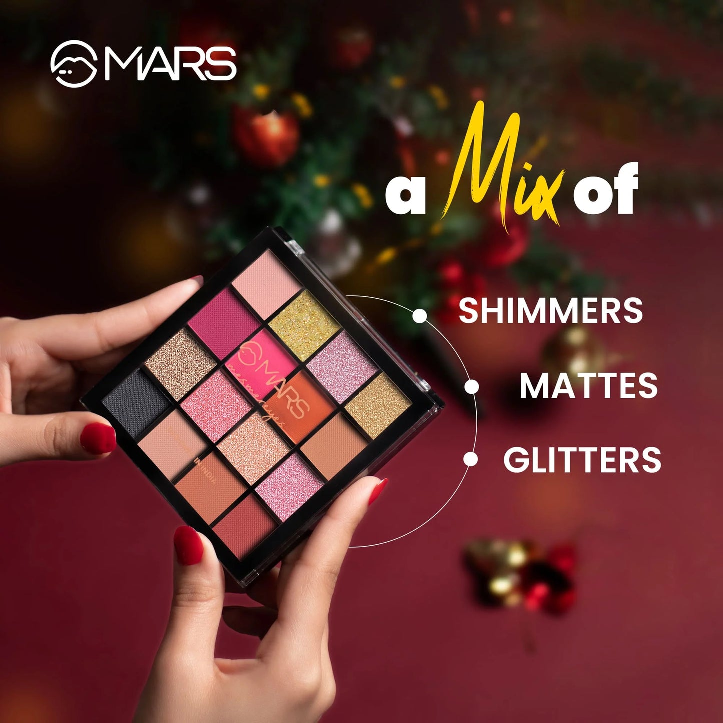MARS 16 Color Eyeshadow Palette- Mesmereyes