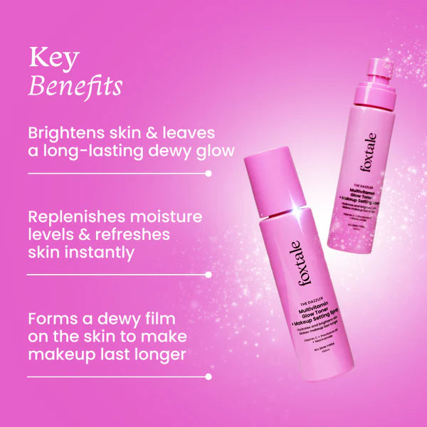 FOXTALE Glow Toner + Makeup Setting Spray